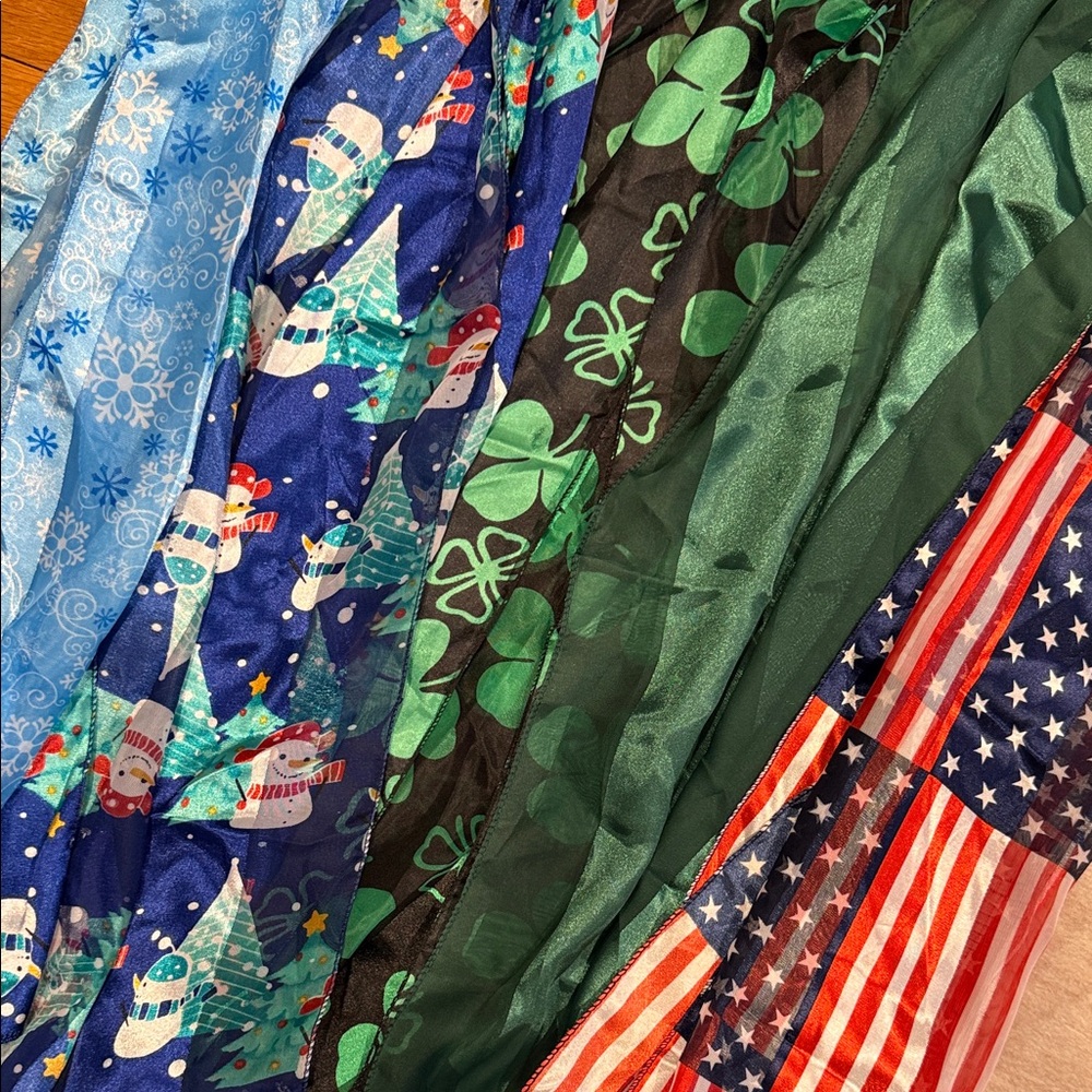 Festive Patterned Scarves Collection